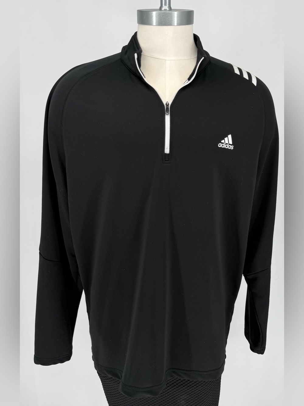 Adidas Golf Men’s Black Quarter-Zip Performance Pullover Size 2XL